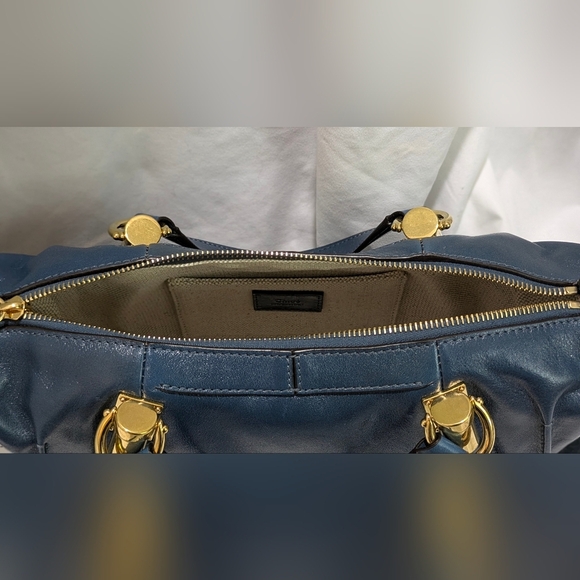 XMas Sale! Get It B4 It's Gone! Chloé Shoulder Bag In Tapestry Blue NWT - Picture 5 of 16